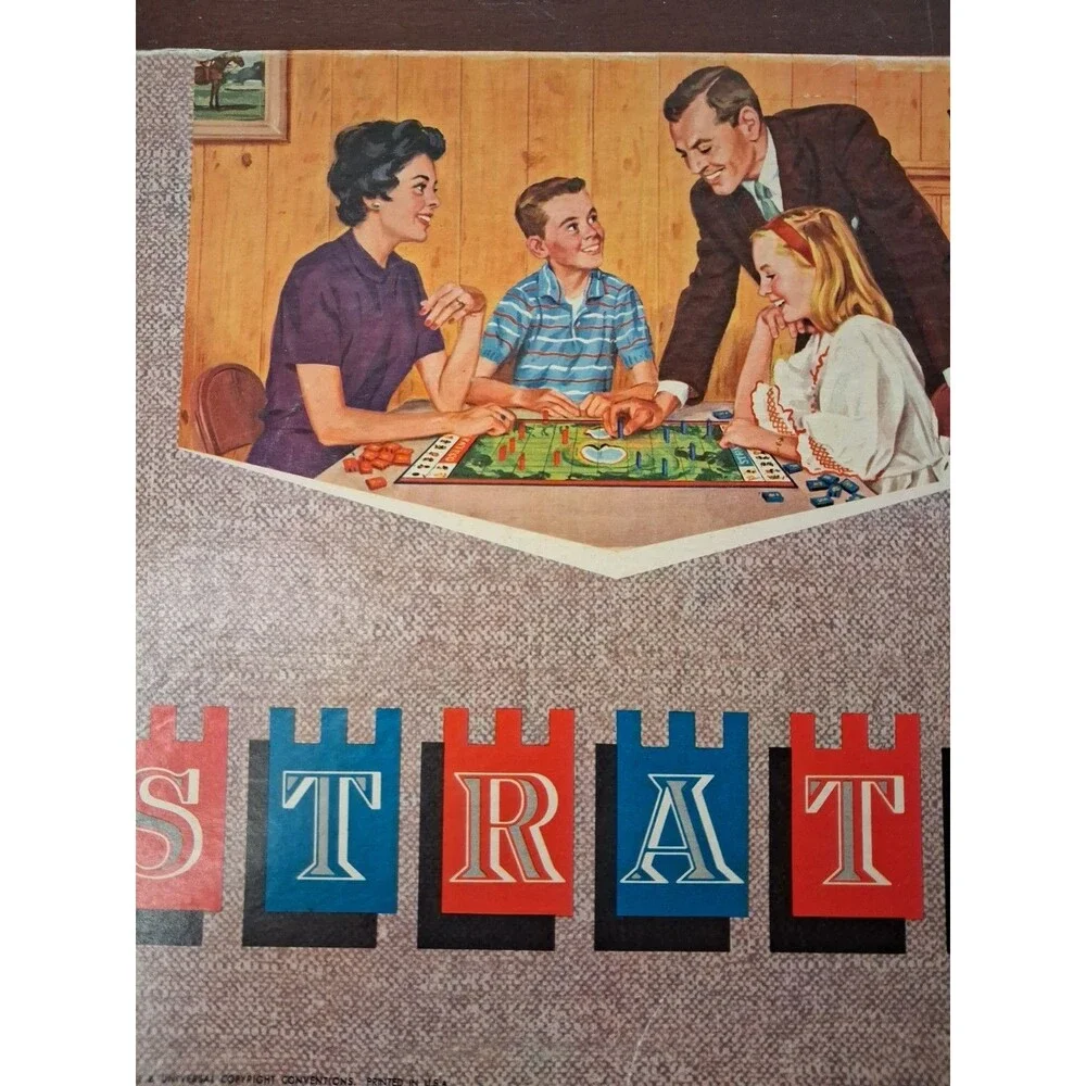 Vintage 1962 Stratego Board Game  Milton Bradley complete
